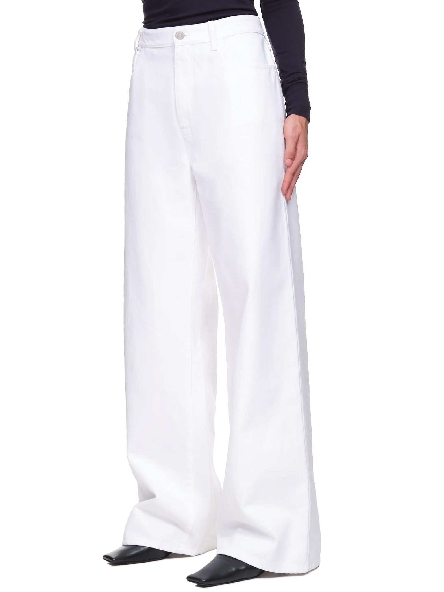 Raf Simons o1y0325 Denim Pant in White Size US 31 - 2 Thumbnail