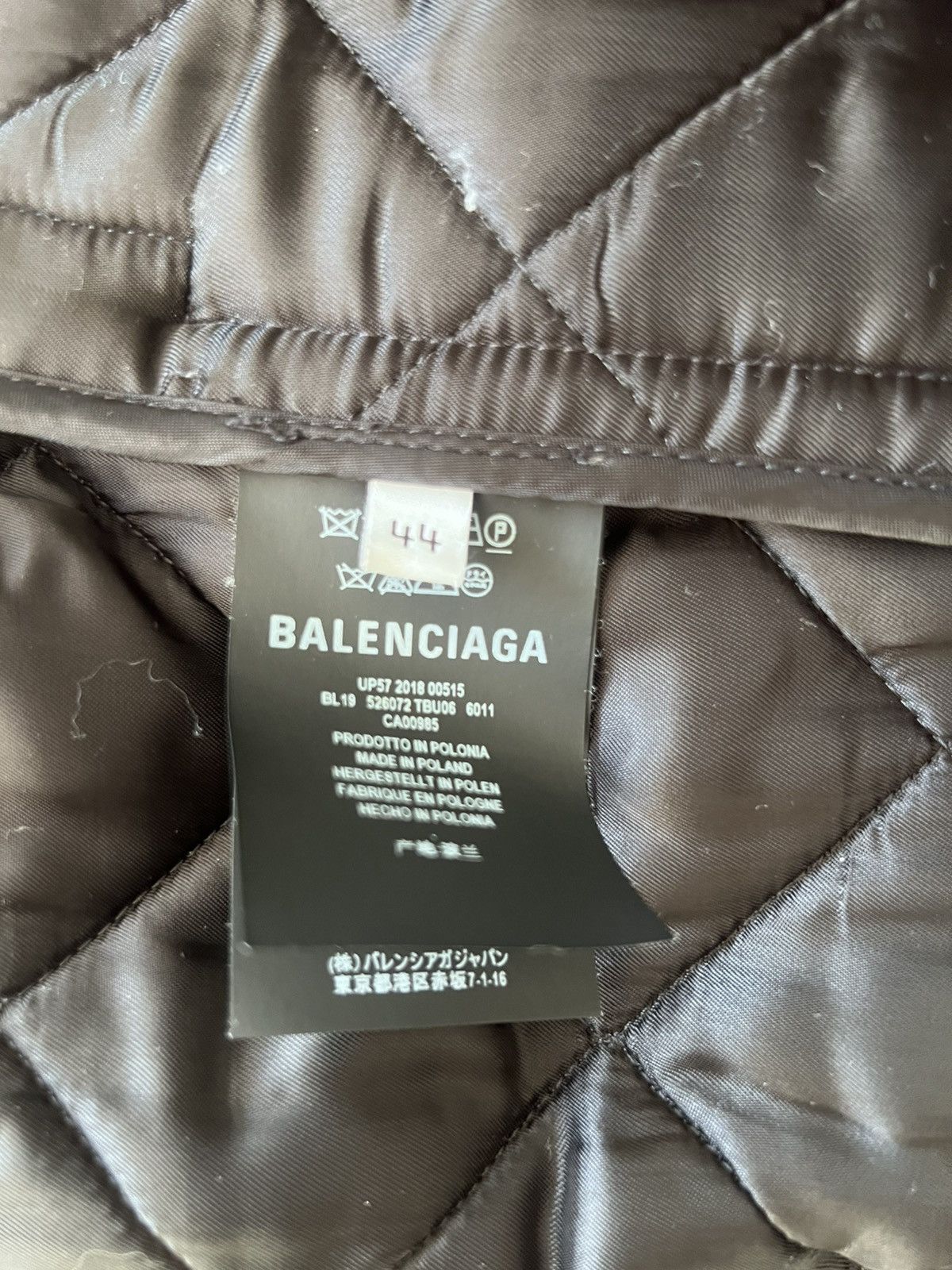 Balenciaga Balenciaga Oversized Quilted Checked Coat Size US S / EU 44-46 / 1 - 4 Thumbnail
