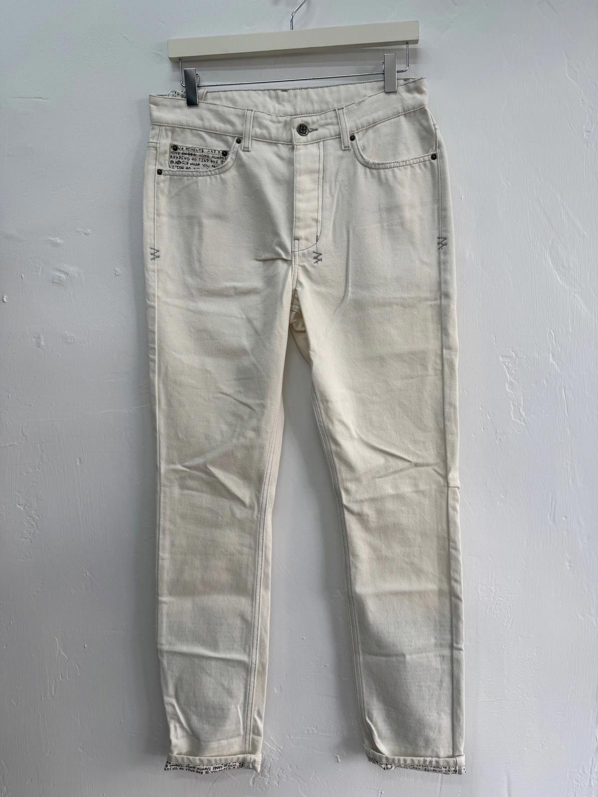Ksubi new Ksubi mens denim jeans chitch white noise script 32 Size US 32 / EU 48 - 1 Thumbnail