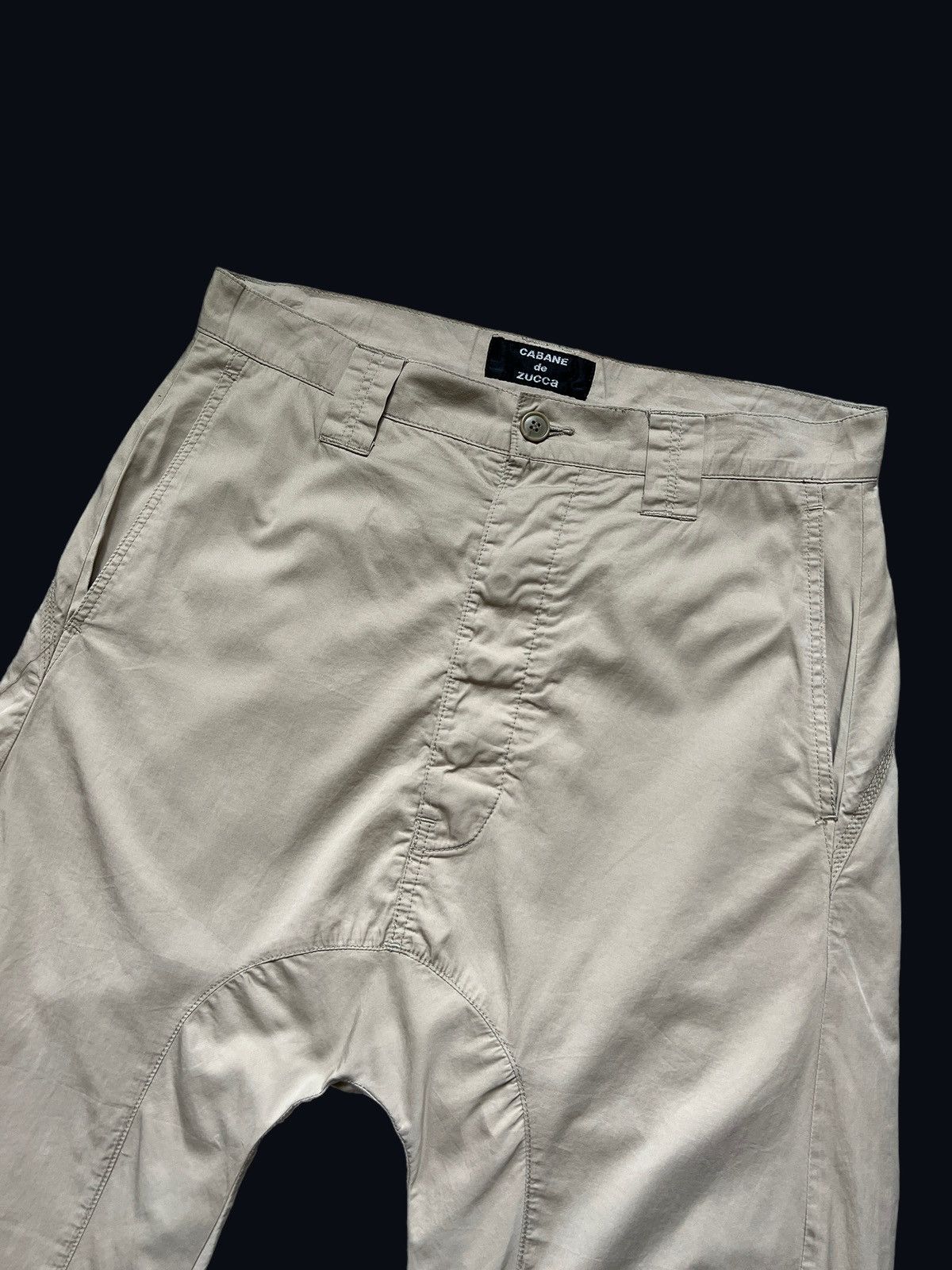 CABANE de ZUCCa Vintage Cabane de Zucca Drop Crotch Shorts Size US 33 - 3 Thumbnail