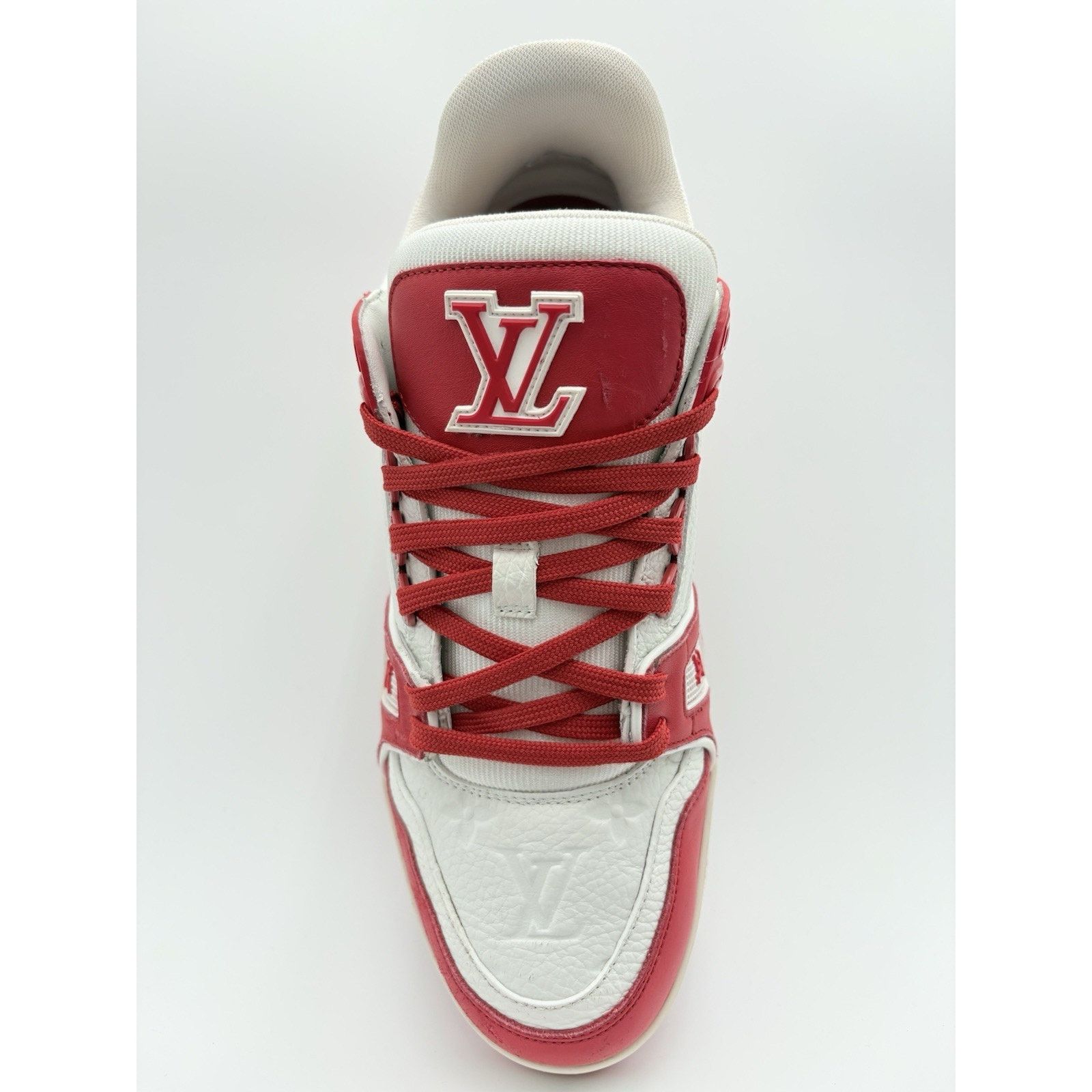 Louis Vuitton (8-8.5 US) Louis Vuitton Trainer ' Red White '| SUPER CLEAN! Size US 8 / EU 41 - 5 Thumbnail