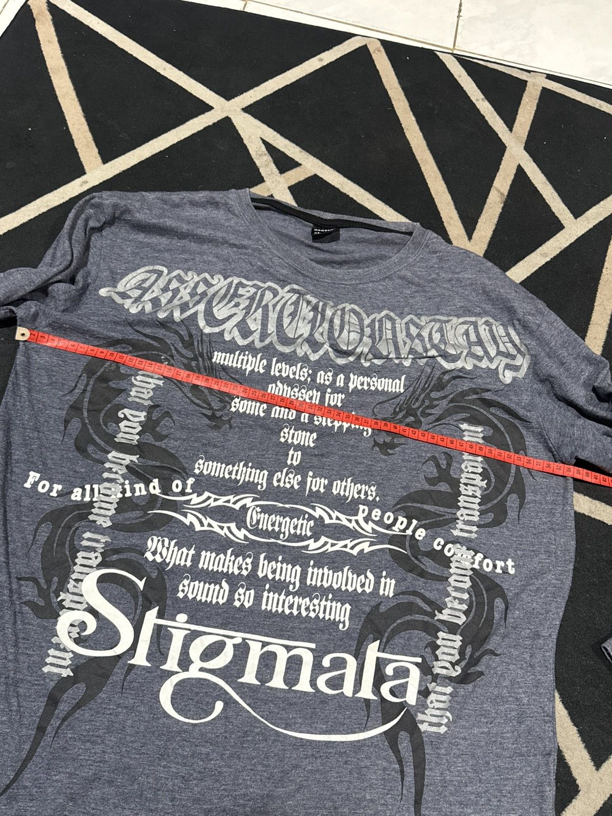 Hysteric Glamour Tribal Dragon Poem Babvino Japanese Long Sleeve Size US L / EU 52-54 / 3 - 5 Thumbnail