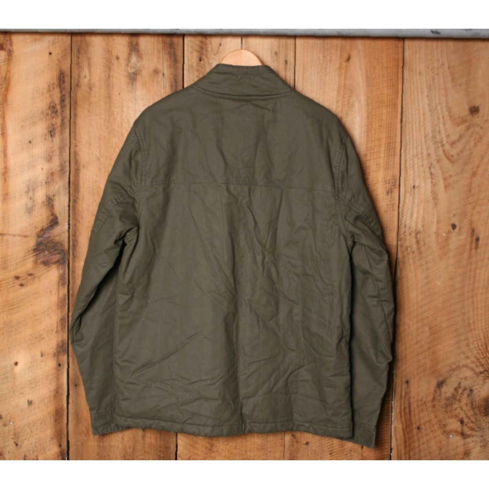 KAVU KAVU Jacket Olive Green Cotton Canvas Plaid Flannel Lined Men's M Size Medium -- Excellent Condition Size US M / EU 48-50 / 2 - 7 Thumbnail