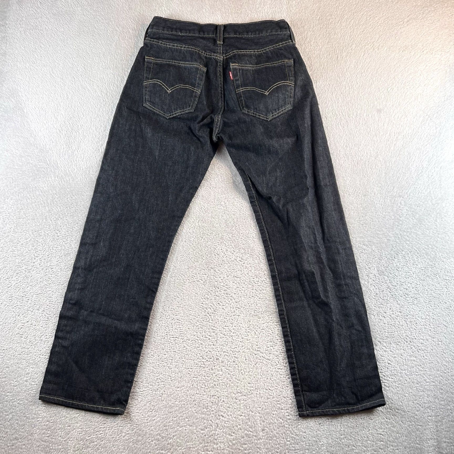 Levi's Levi’s 501 Original Fit Jeans Mens 30x30 Blue Dark Wash Straight Denim Jeans Regular Men 90s Cowboy USA Vintage No rear tag Size US 30 / EU 46 - 3 Thumbnail