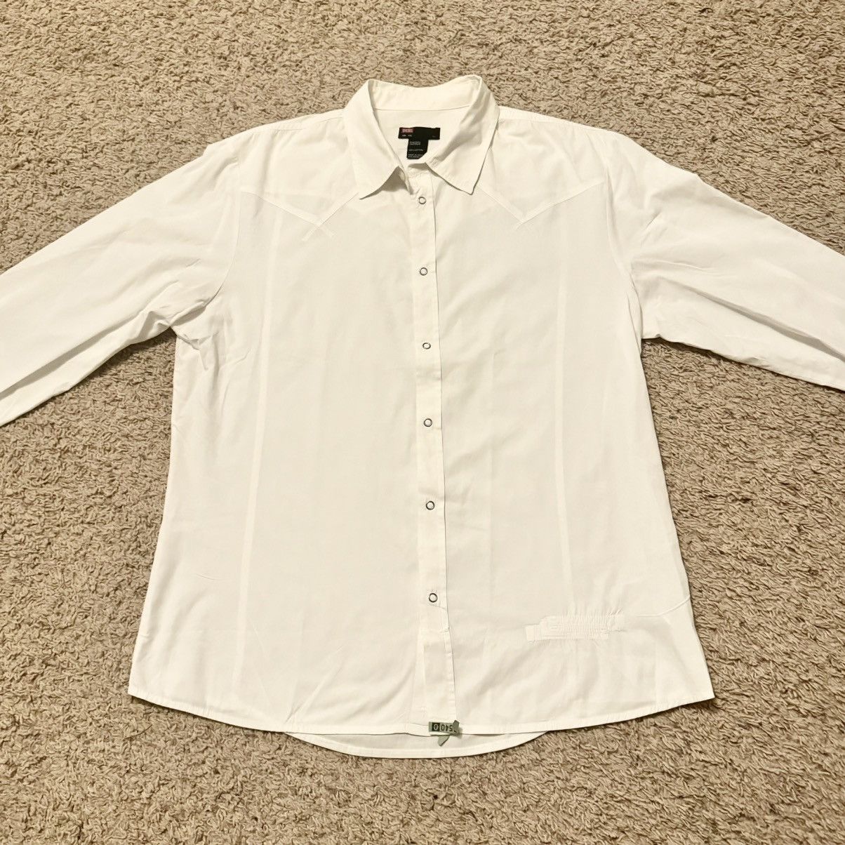 Designer × Diesel DESIGNER DIESEL PEARL SNAP STYLE SHIRT! Size US XL / EU 56 / 4 - 5 Thumbnail