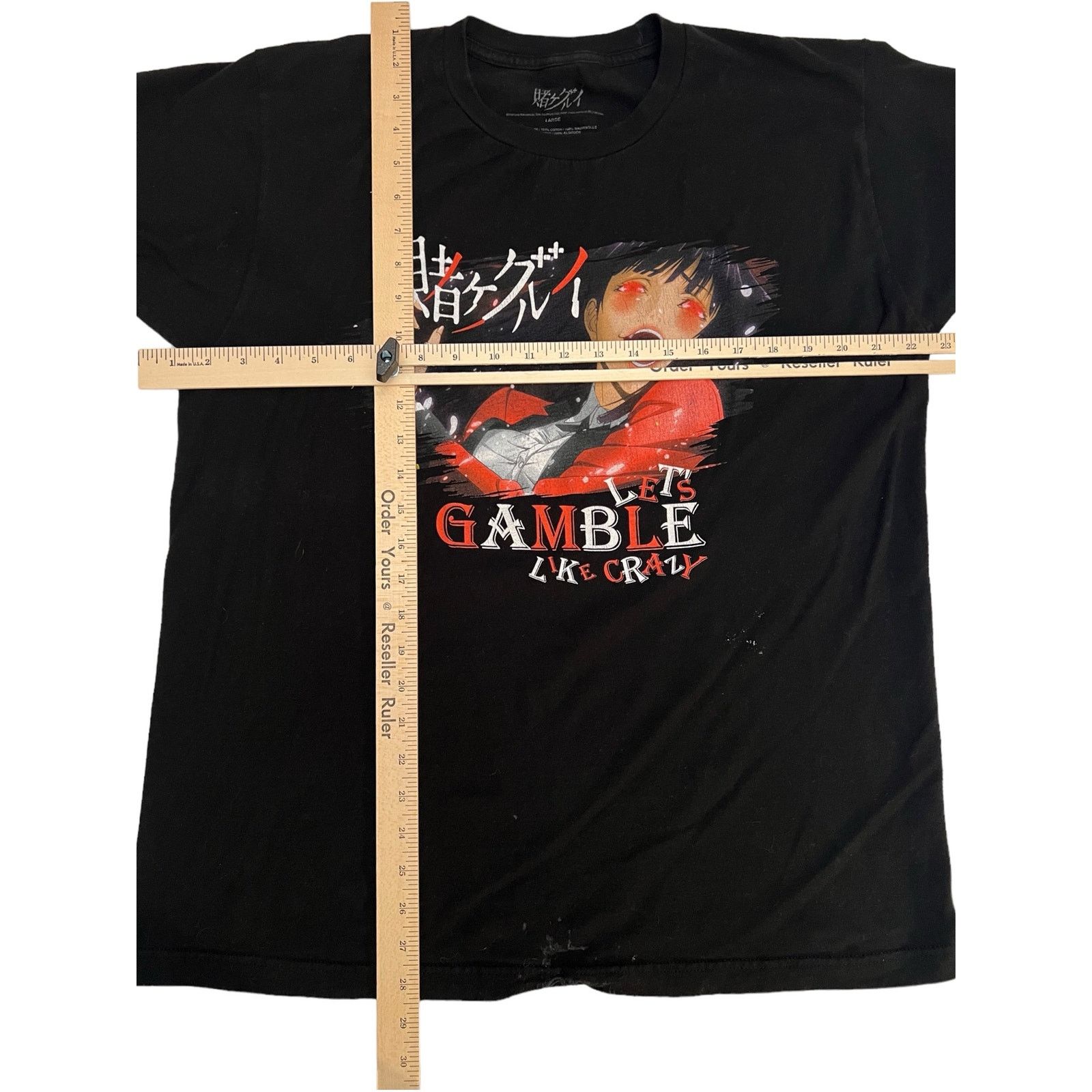 Other Kakegurui Jabami Lets Gamble Like Crazy Black T-Shirt Anime Size US L / EU 52-54 / 3 - 7 Thumbnail