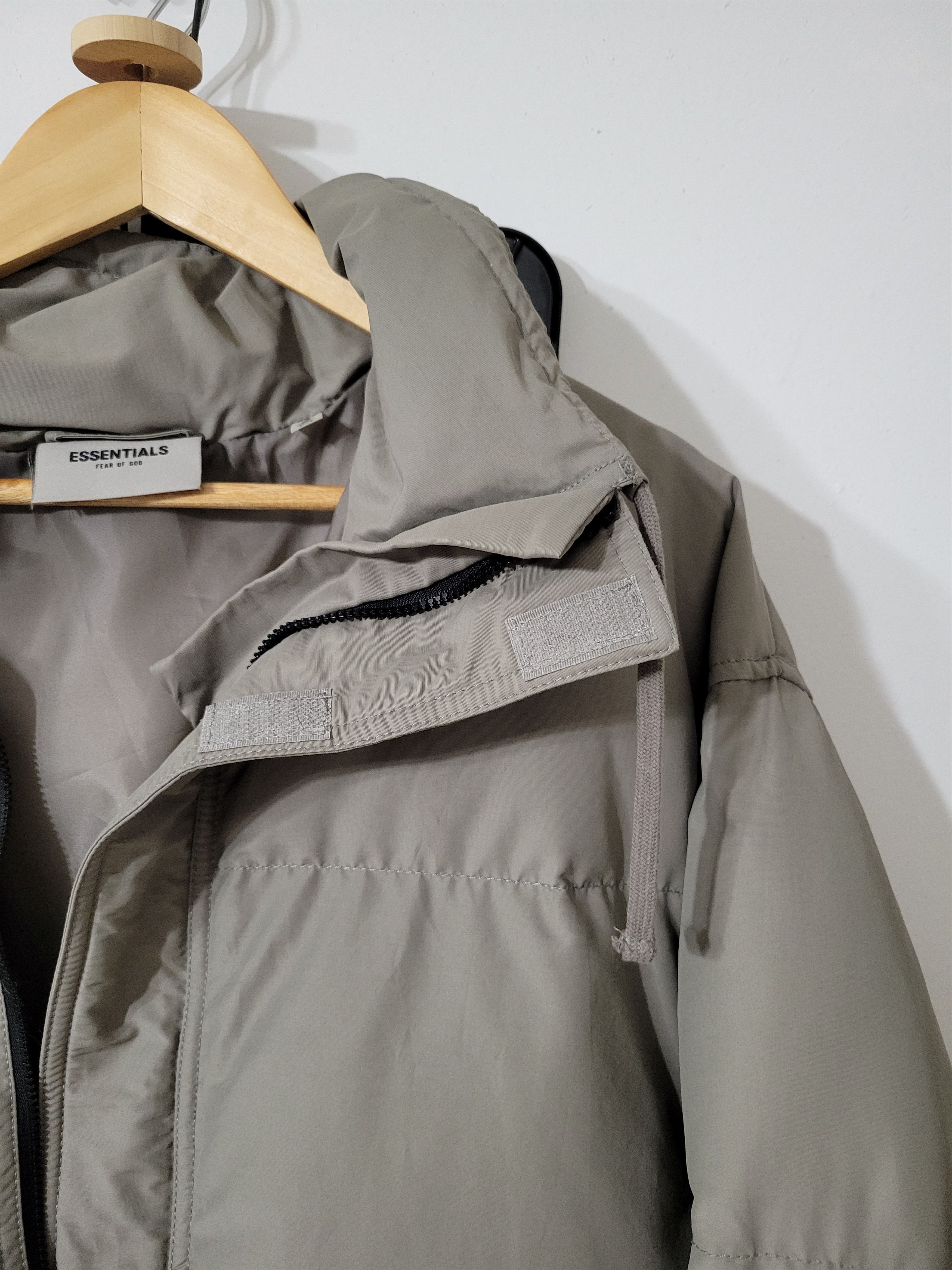 image of Fear Of God Essential Puffer Taupe, Men's (Size Medium)