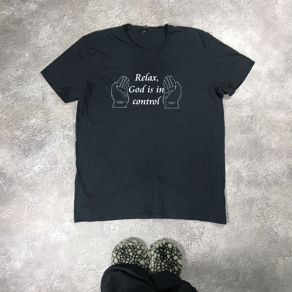 Vintage Vintage Y2K Sun Faded Graphic Tee Relax God Control Streetwe Size US XL / EU 56 / 4 - 2 Thumbnail