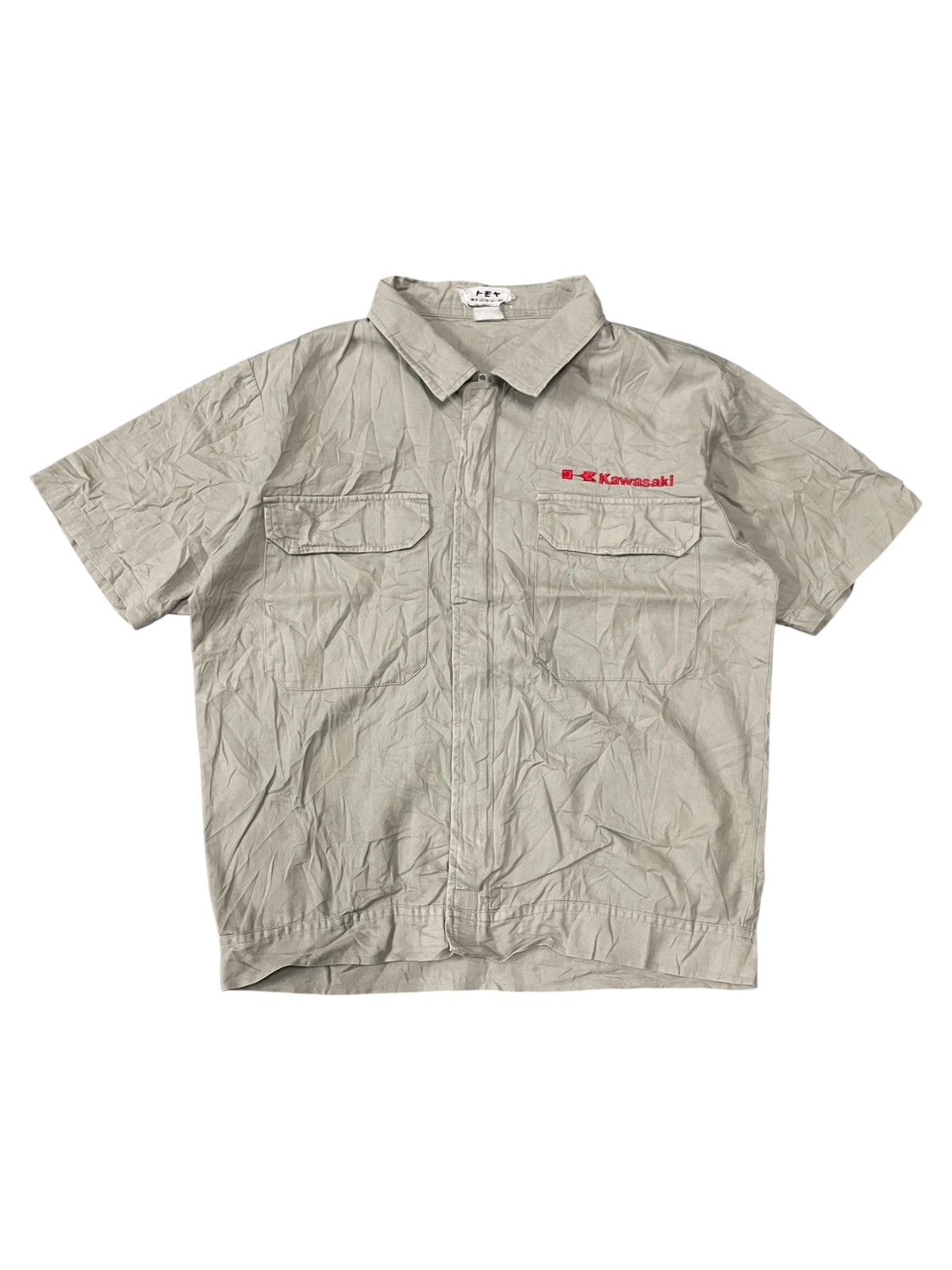 Japanese Brand Vintage kawasaki Racing Short sleeve jacket Size US M / EU 48-50 / 2 - 1 Thumbnail