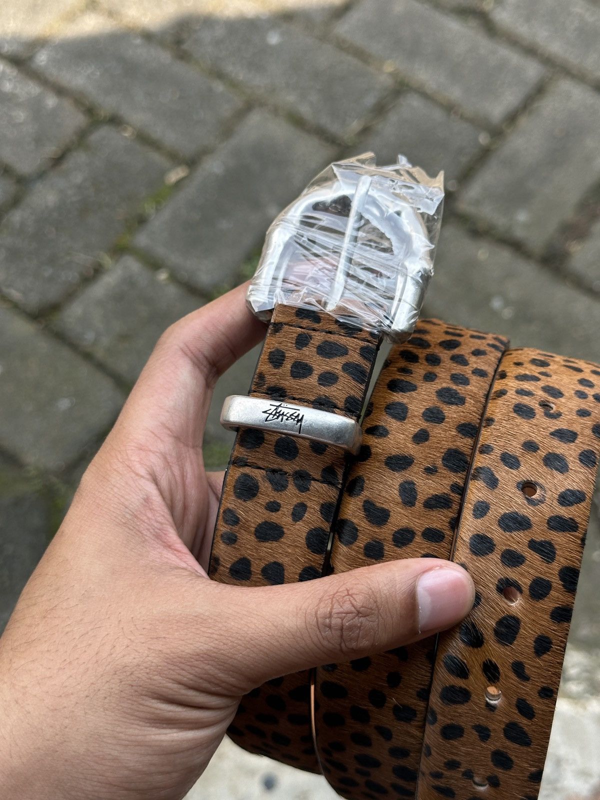 Stussy Stussy Bamboo Buckle belts "Leopard Pattern" Size ONE SIZE - 7 Thumbnail