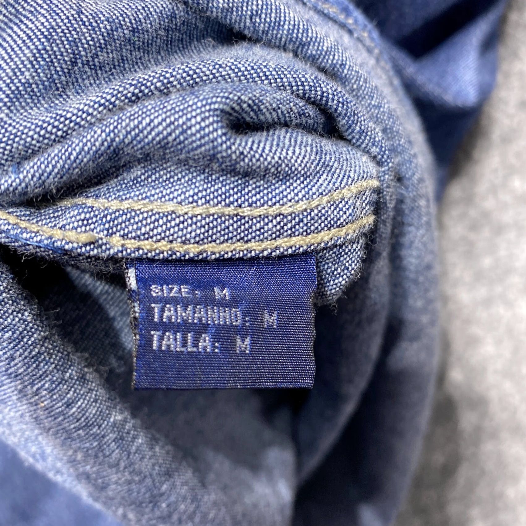 Denime VINTAGE Oxygen Jeans Company Denim Shirt Men Medium Blue Short Sleeve Button Down Pocket Size US M / EU 48-50 / 2 - 7 Thumbnail