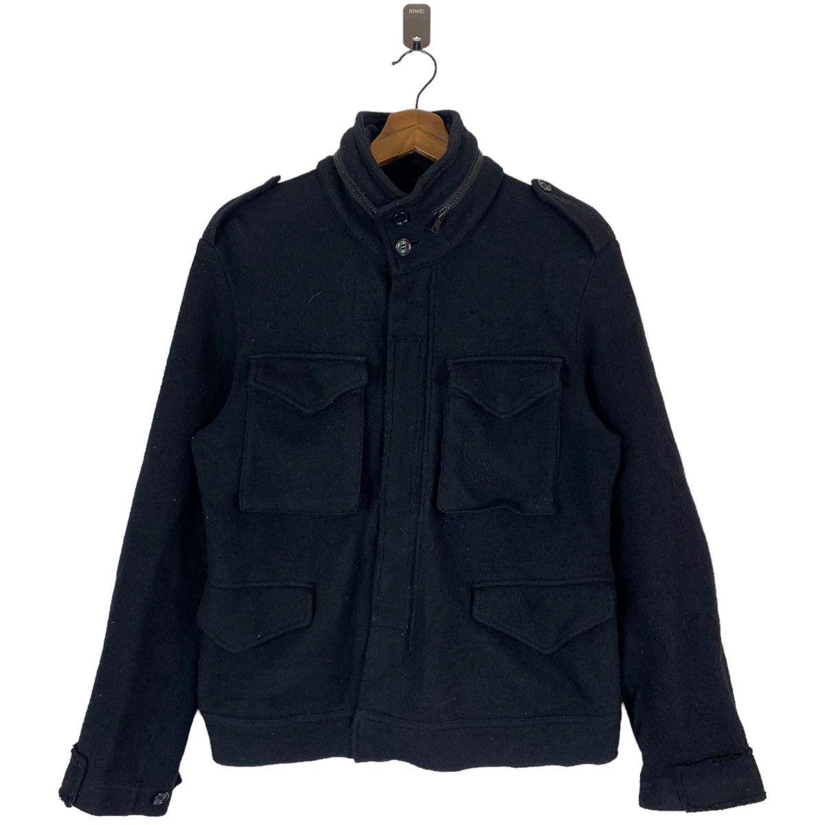 CABANE de ZUCCa × Zucca VINTAGE CABANE DE ZUCCA WOOL BUTTON JACKET Size L / US 10 / IT 46 - 1 Thumbnail