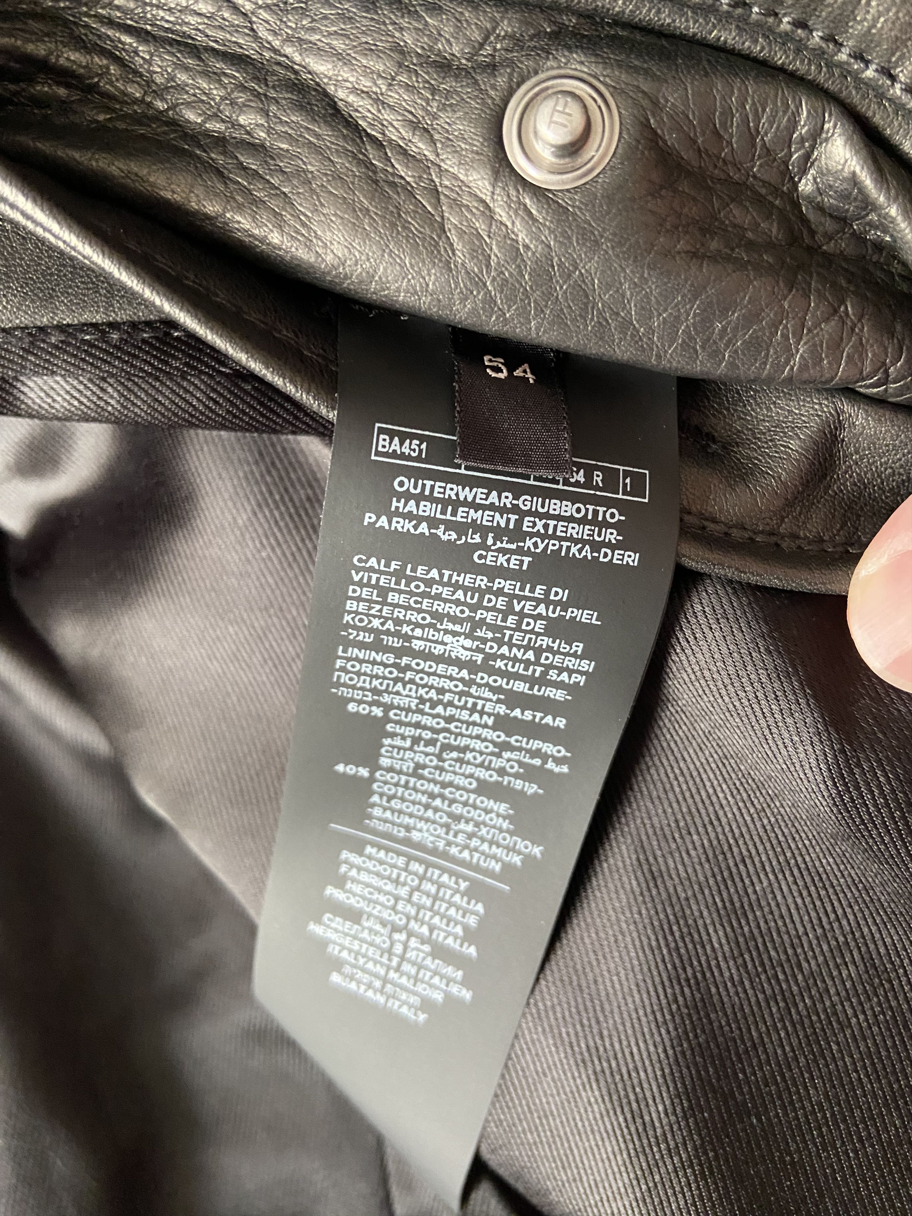 Tom Ford New Tom Ford Leather Biker Jacket Black Size US L / EU 52-54 / 3 - 18 Thumbnail