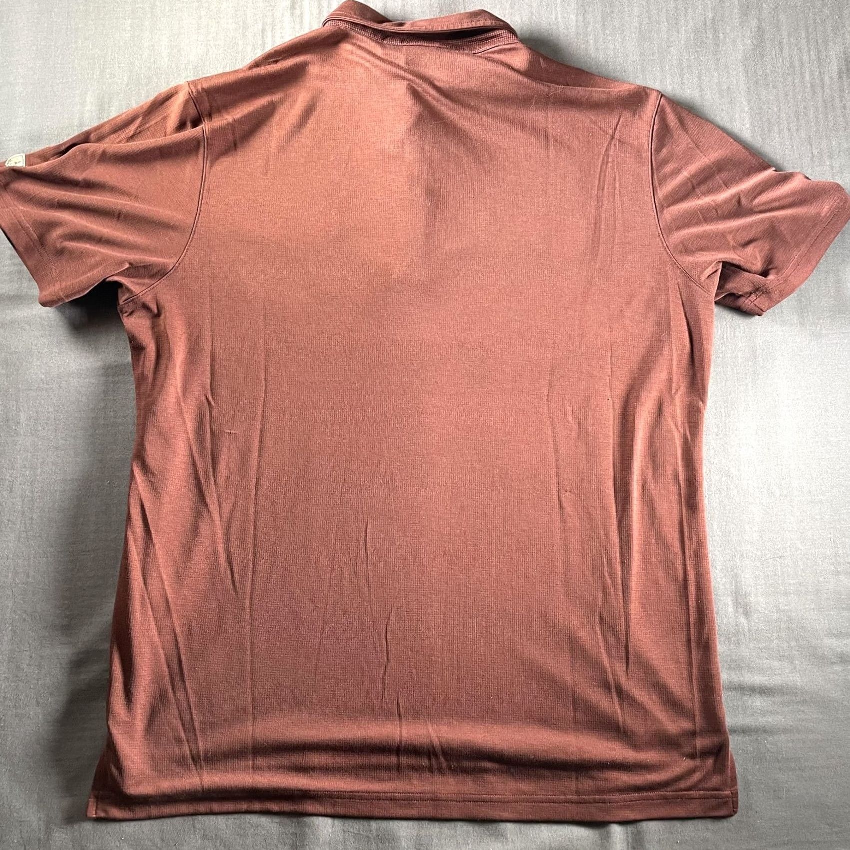 Vintage KÜHL Polo Shirt Mens Large Brown Double Pocket Travel Knit Tech Shirt Short Sleeve Casual Activewear Size US L / EU 52-54 / 3 - 7 Thumbnail