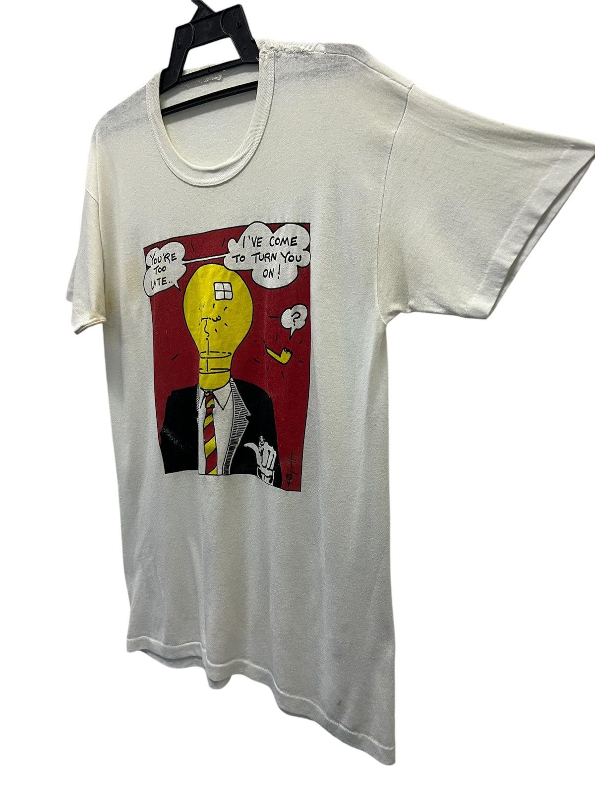 Band Tees RARE VINTAGE ROBYN HITCHCOCK THE MAN WITH LIGHTBULD HEAD Size US M / EU 48-50 / 2 - 3 Thumbnail