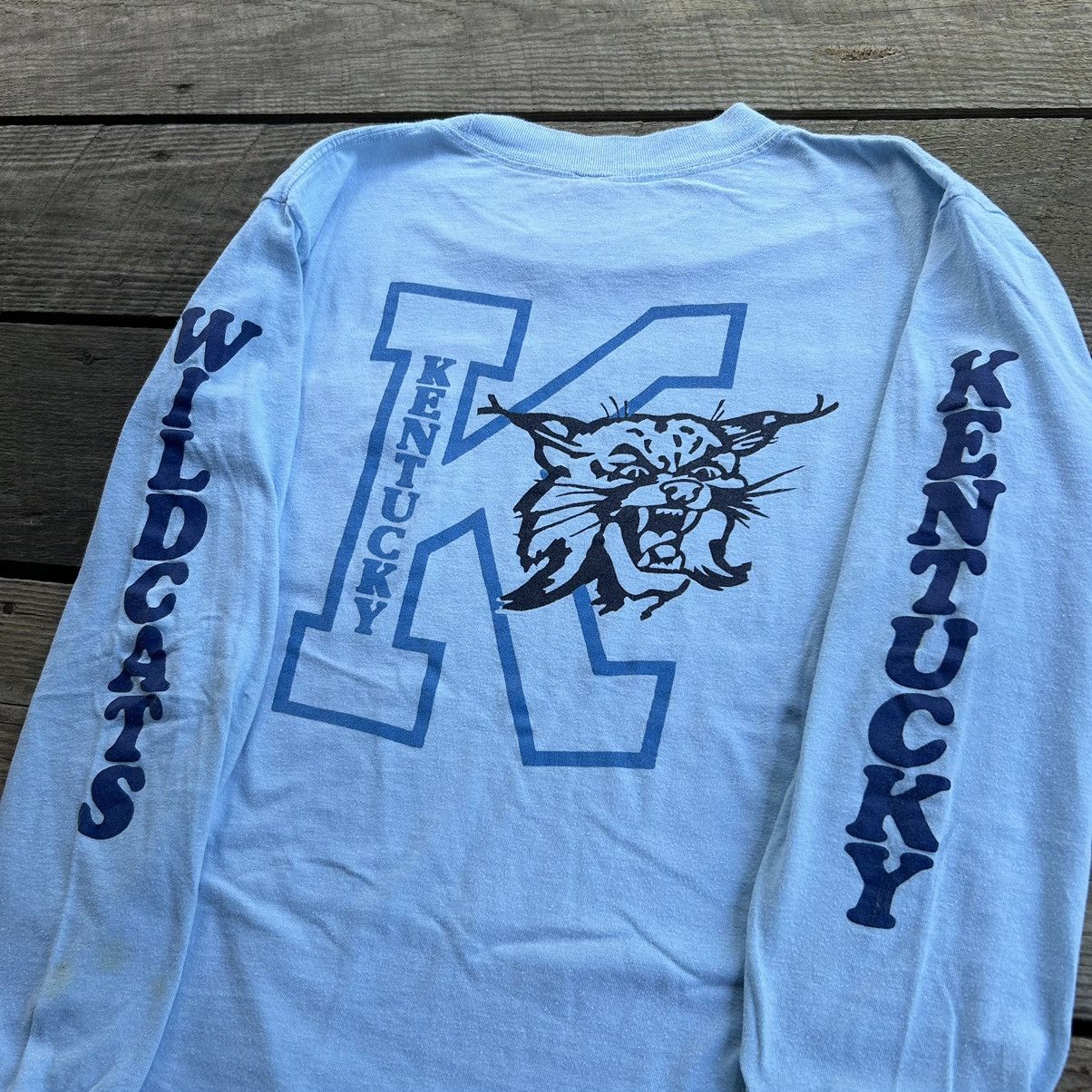 Vintage Vintage 70-80s Kentucky Wildcats Baby Blue Long Sleeve Shirt Size US S / EU 44-46 / 1 - 2 Thumbnail