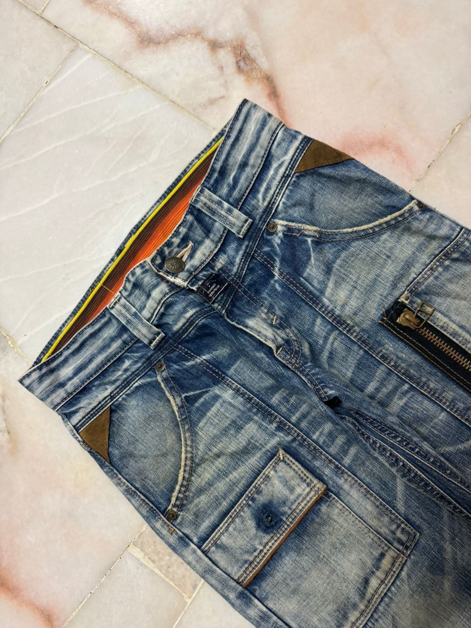 Edwin 💥Insane💥90s Style Edwin Blue Trip Rusty Mudwash Bushpants Size US 29 - 6 Thumbnail