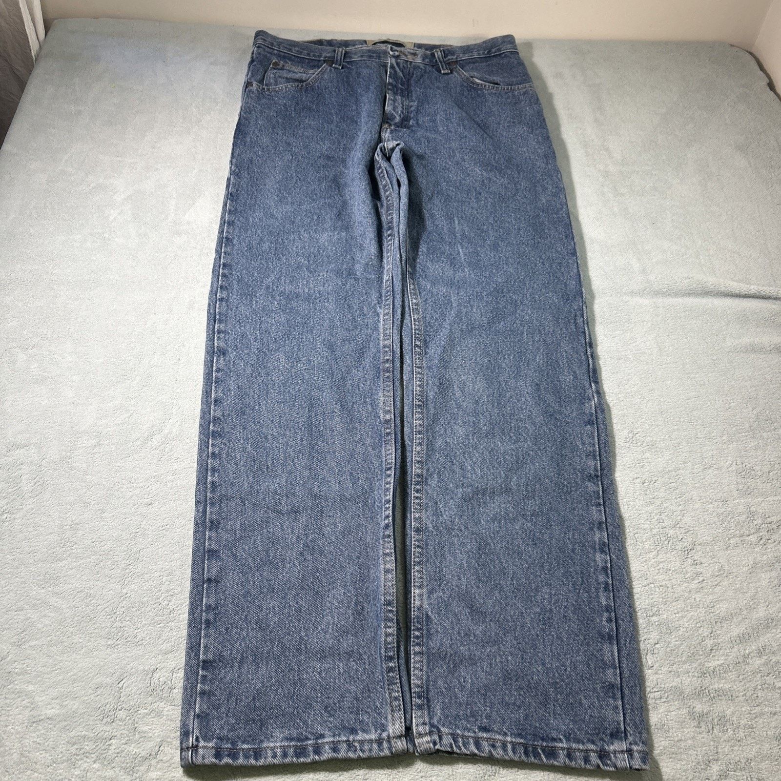 Wrangler Wrangler Loose Straight Jeans Mens 35x32 Relaxed Hamilton Size US 35 - 2 Thumbnail