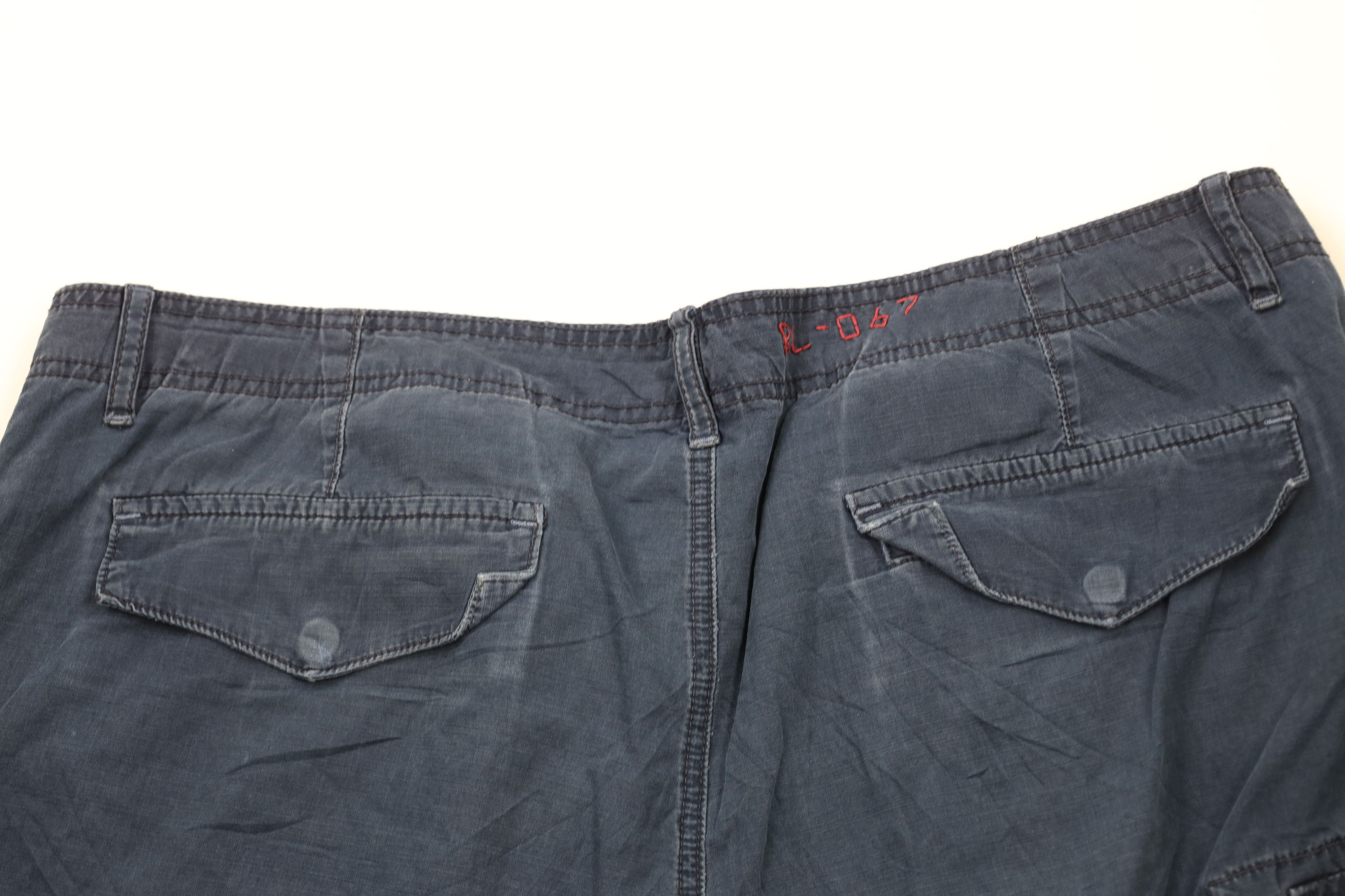 Ralph Lauren × Vintage Vintage 90s Ralph Lauren Surplus Cargo Shorts Navy Blue Size US 40 / EU 56 - 11 Thumbnail