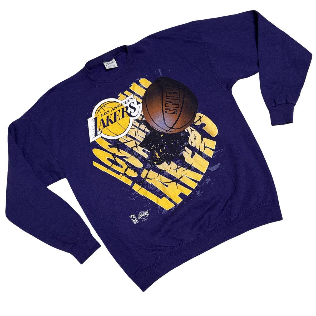 Zubaz Vintage Los Angeles Lakers crewneck Size US XL / EU 56 / 4 - 1 Thumbnail