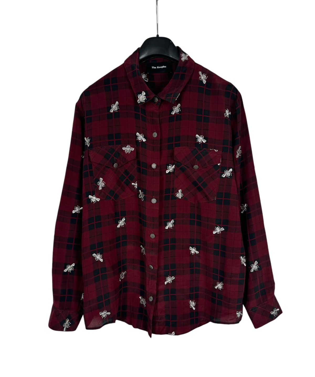 The Kooples The Kooples 100% Silk Shirt Embroidered Bee size M Size M / US 6-8 / IT 42-44 - 9 Thumbnail