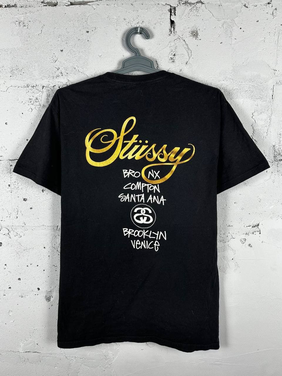 Stussy VINTAGE STUSSY Doble Big Logo T-SHIRT Black Size US L / EU 52-54 / 3 - 7 Thumbnail