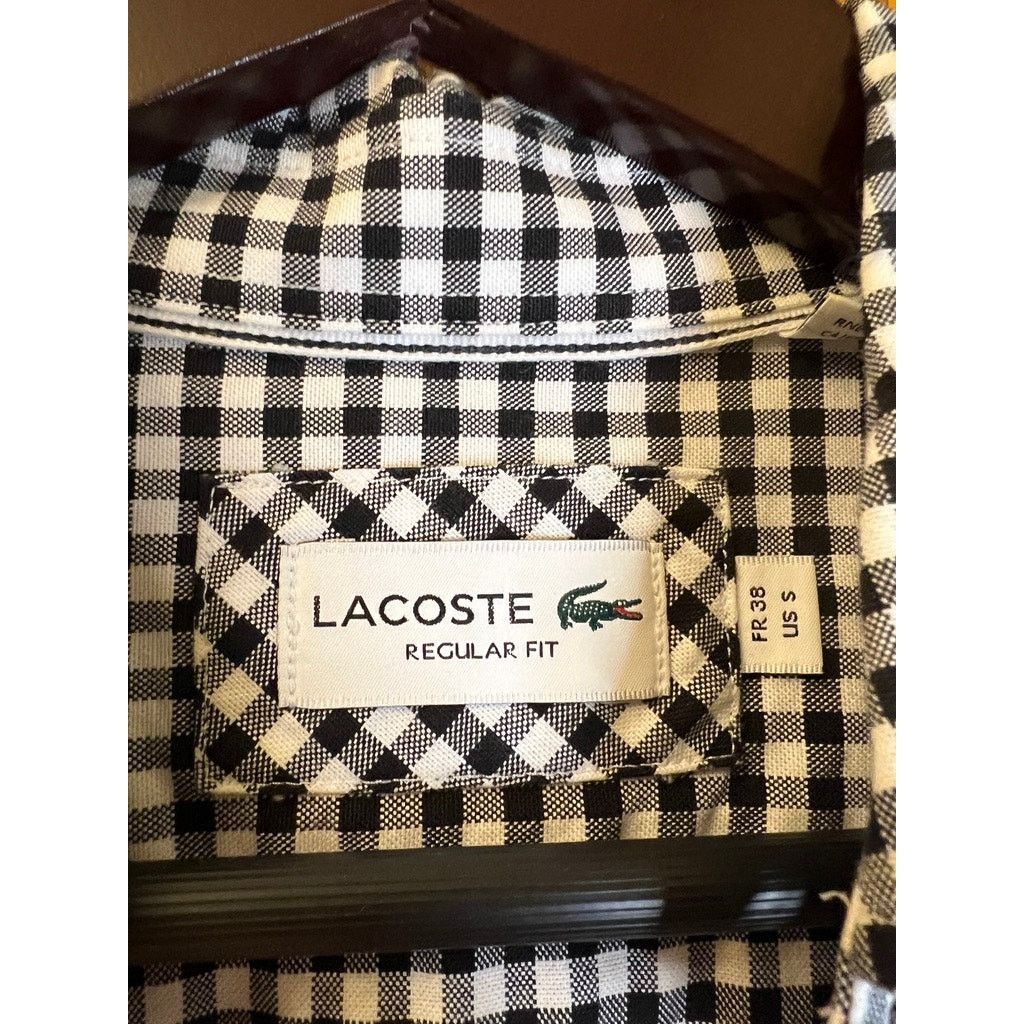 Lacoste Lacoste Black Checker shirt Size US S / EU 44-46 / 1 - 5 Thumbnail