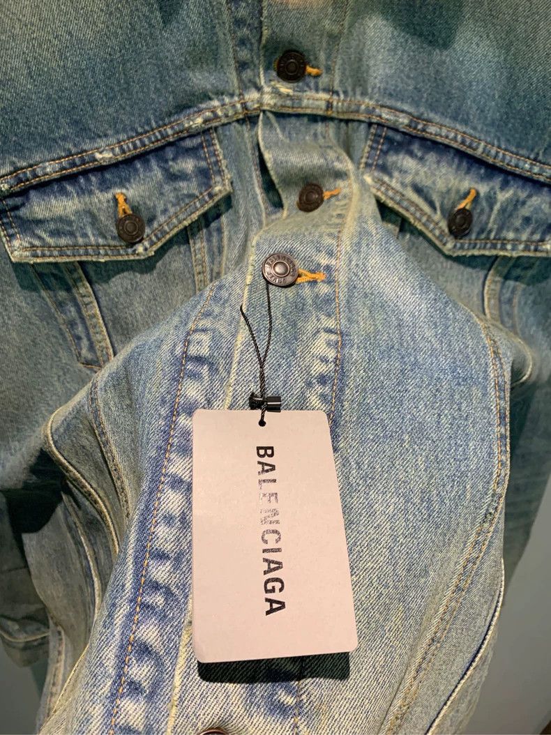 Balenciaga Balenciaga Denim Jacket One of a Kind in the Country, Mate Size US M / EU 48-50 / 2 - 4 Thumbnail