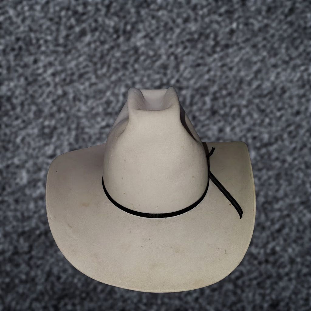Stetson VINTAGE John B Stetson 7x Beaver Classic Silverbelly Cowboy Western Hat Sz 6 7/8 Size ONE SIZE - 1 Thumbnail