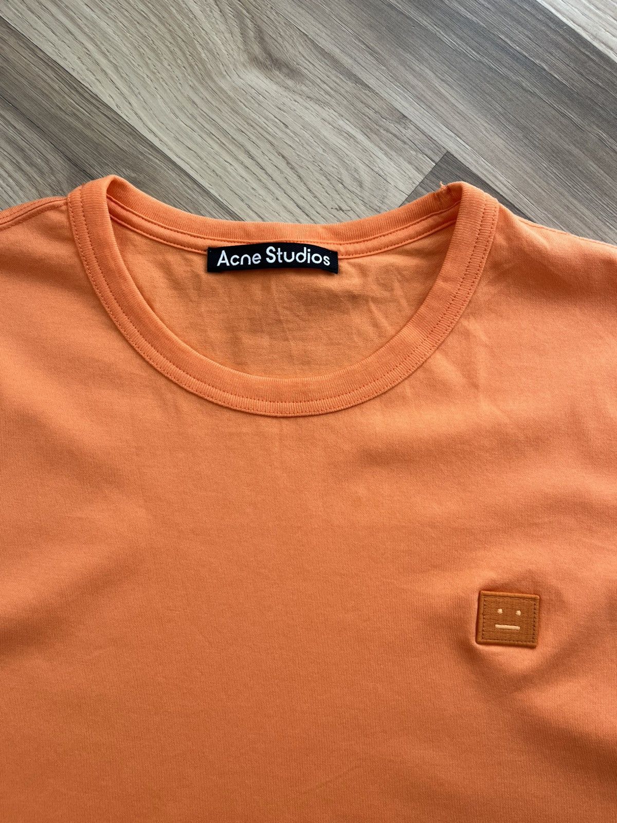Acne Studios Acne Studios Orange Patch Cotton T-Shirt Size US L / EU 52-54 / 3 - 4 Thumbnail
