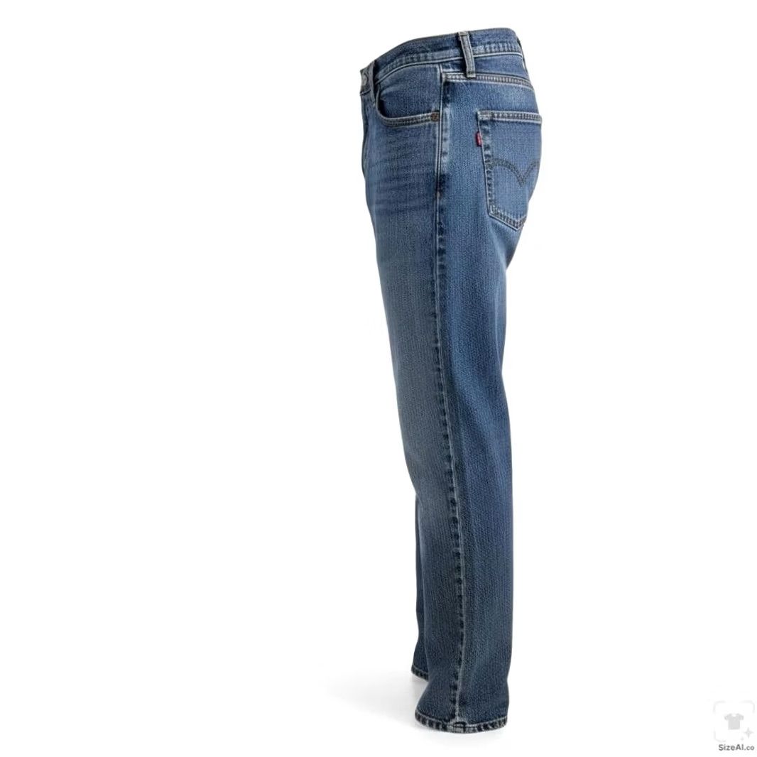 Levi's Levi's 505 Jeans Mens 30x30 Blue Medium Wash Straight Denim Zip Fly Regular Fit Size US 30 / EU 46 - 3 Thumbnail