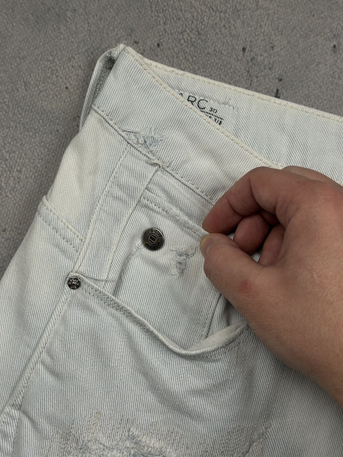 G-Star Vintage G-Star RAW Arc 3D Mid Boyfriend 7/8 Restored Denim Size 30" / US 8 / IT 44 - 5 Thumbnail