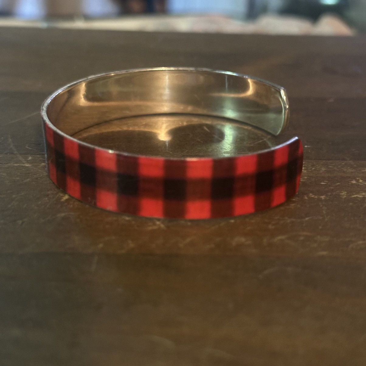 Other Red buffalo check bangle cuff bracelet Size ONE SIZE - 6 Thumbnail
