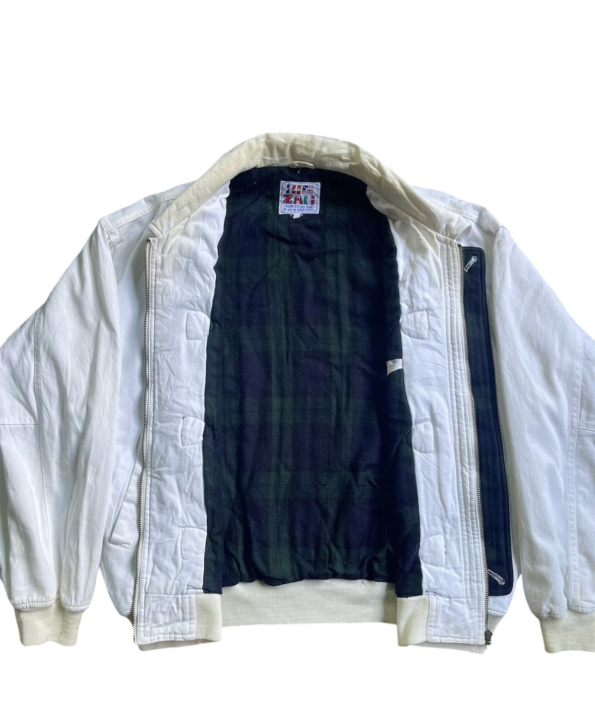 Vintage Vintage Zigzag Formation Bomber Jacket Size US L / EU 52-54 / 3 - 3 Thumbnail