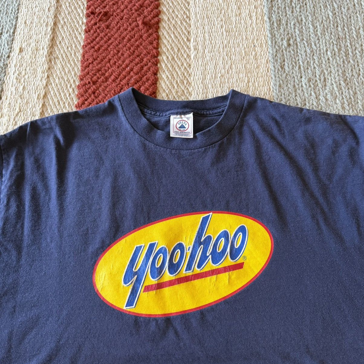 Vintage Vintage 90s Graphic T-Shirt Yoo-Hoo Size XL Navy Size US XL / EU 56 / 4 - 3 Thumbnail