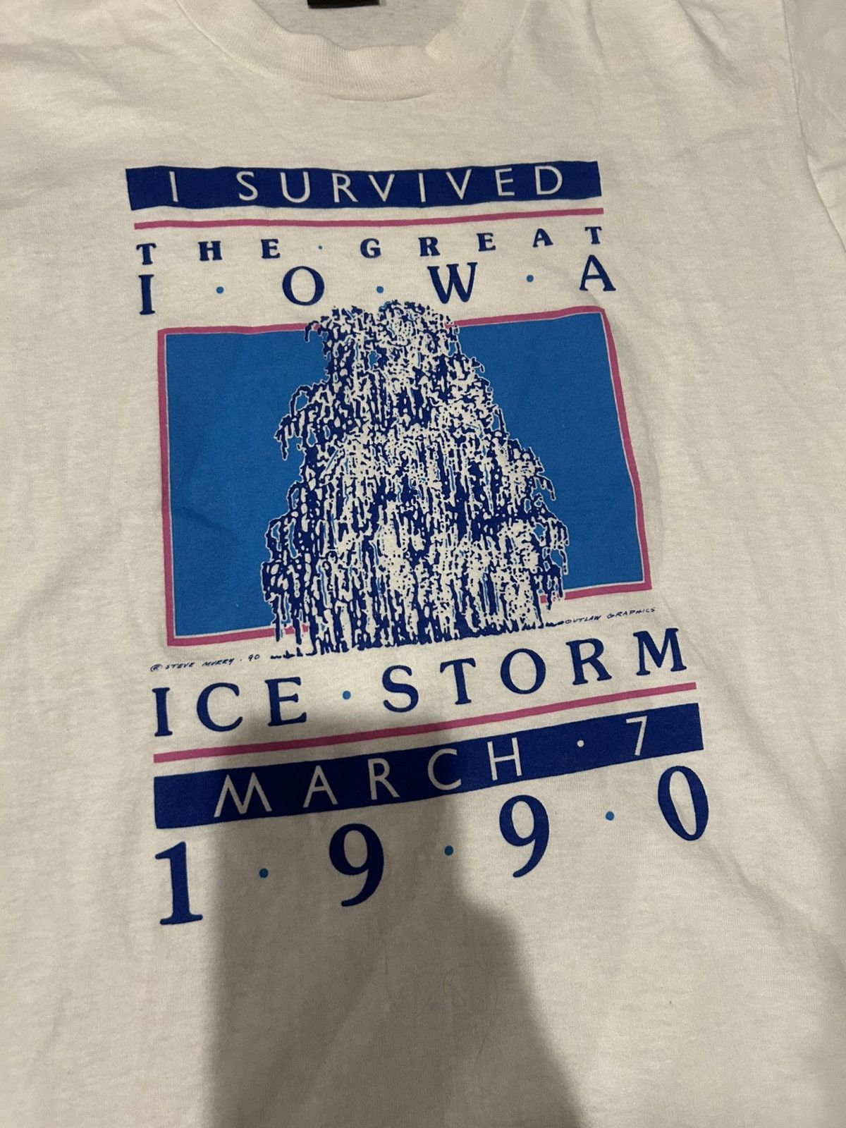 Other Vintage “I survived The Great Iowa Ice Storm” T shirt Size US M / EU 48-50 / 2 - 4 Thumbnail
