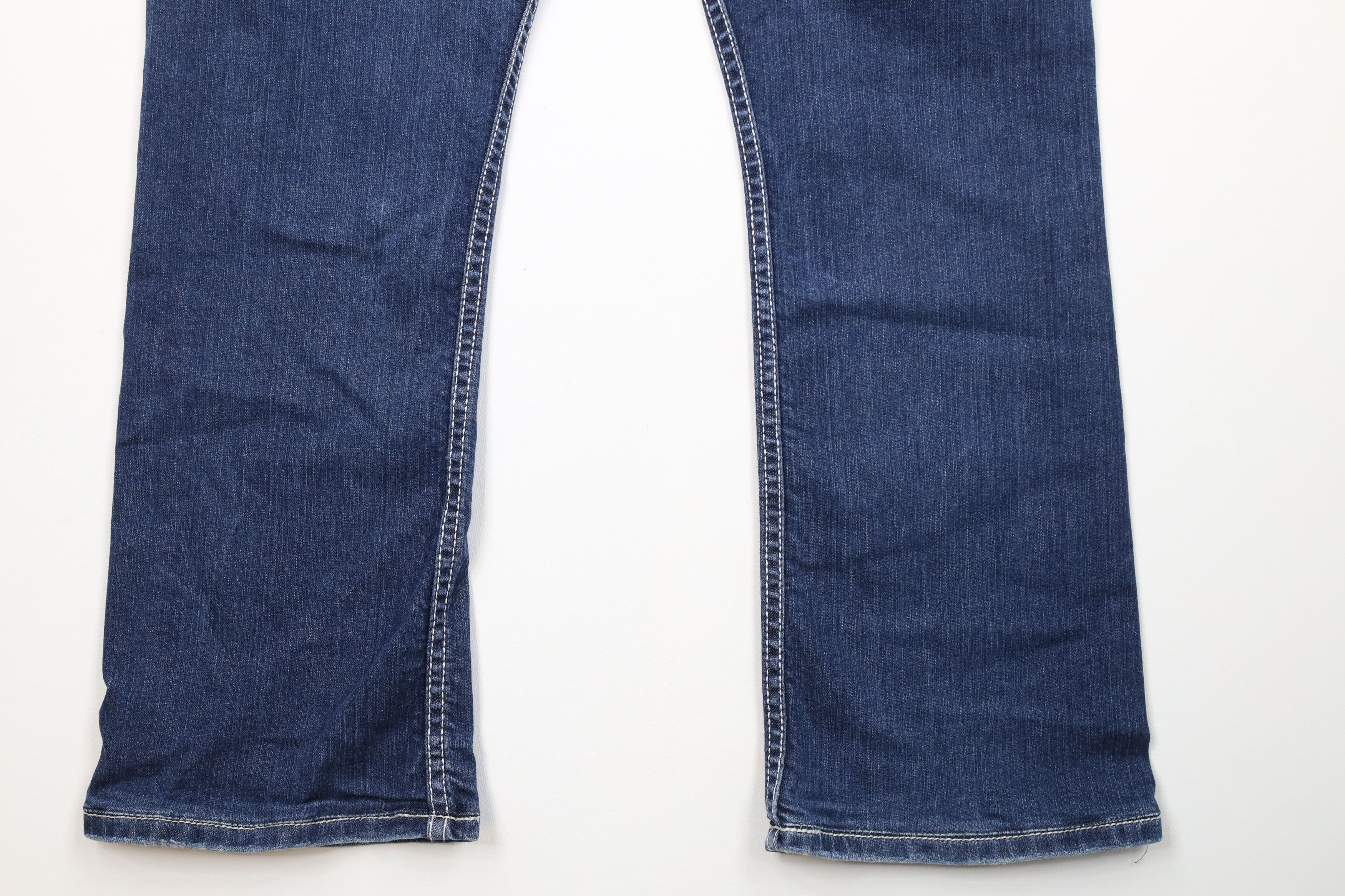 Vintage Buckle BKE Denim Stretch Boot Cut Denim Jeans Blue Size 32" / US 10 / IT 46 - 13 Thumbnail
