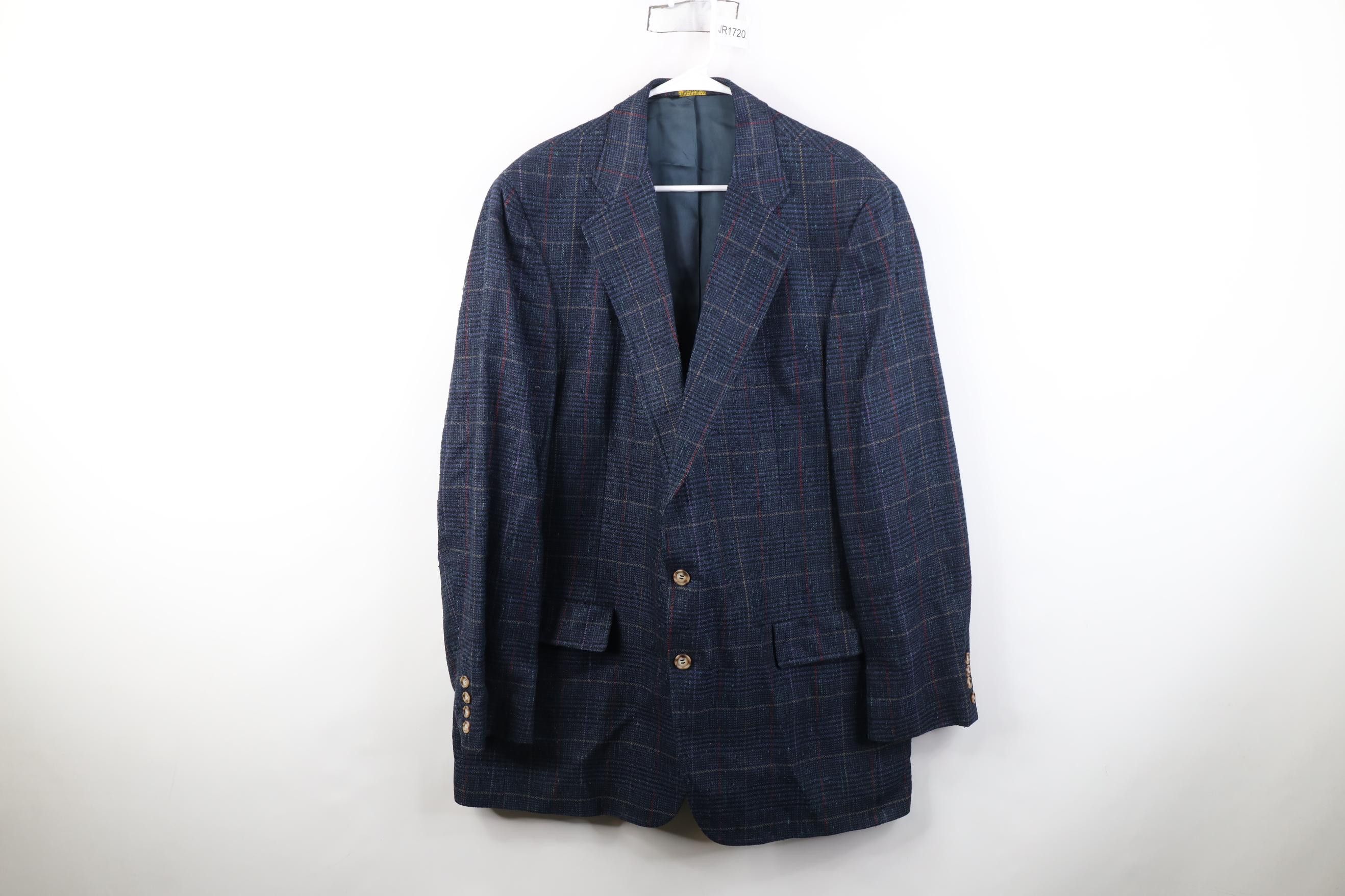 Vintage Vintage 70s Streetwear Wool Tweed Suit Coat Blazer Jacket Size US XXL / EU 58 / 5 - 1 Thumbnail