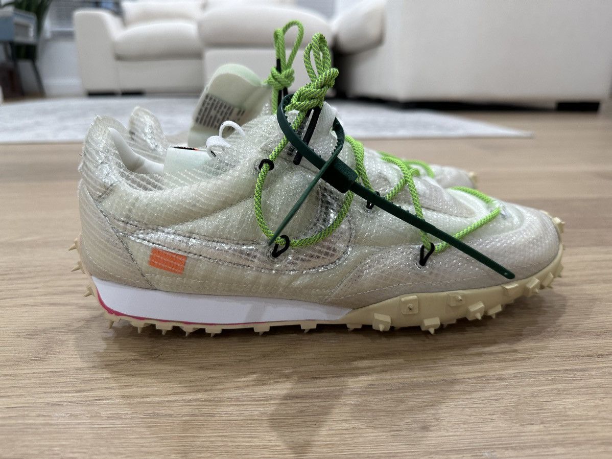 Nike × Off-White Men’s Nike x Off-White Waffle Racer ‘Electric Green’ Size US 11.5 / EU 44-45 - 4 Thumbnail