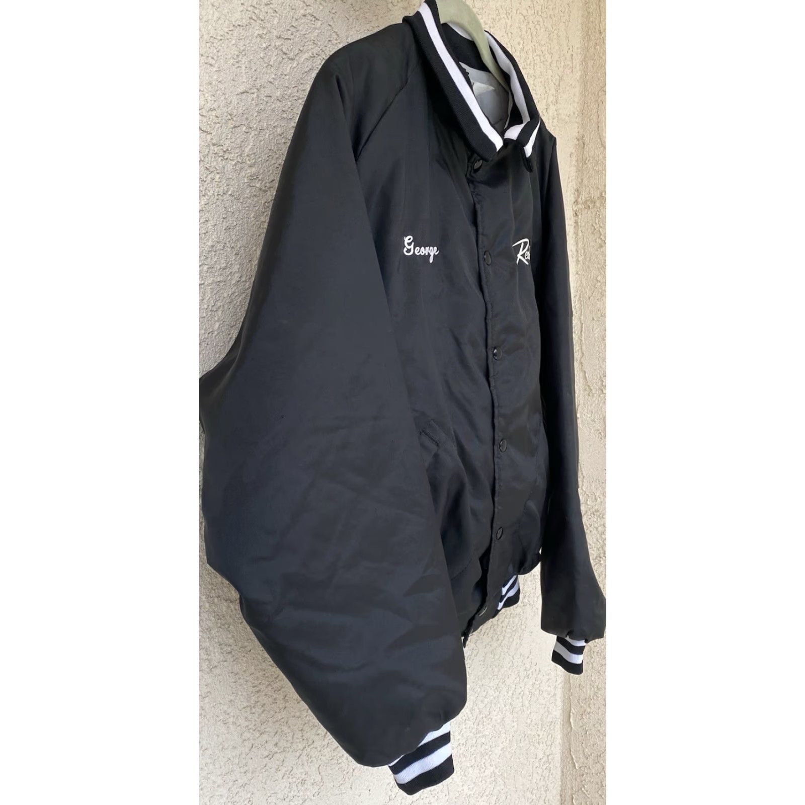 Dunbrooke VINTAGE Pla-Jac Dunbrooke Reddaway Truck Line Bomber Varsity Jacket Black XL Mens Size US XL / EU 56 / 4 - 5 Thumbnail