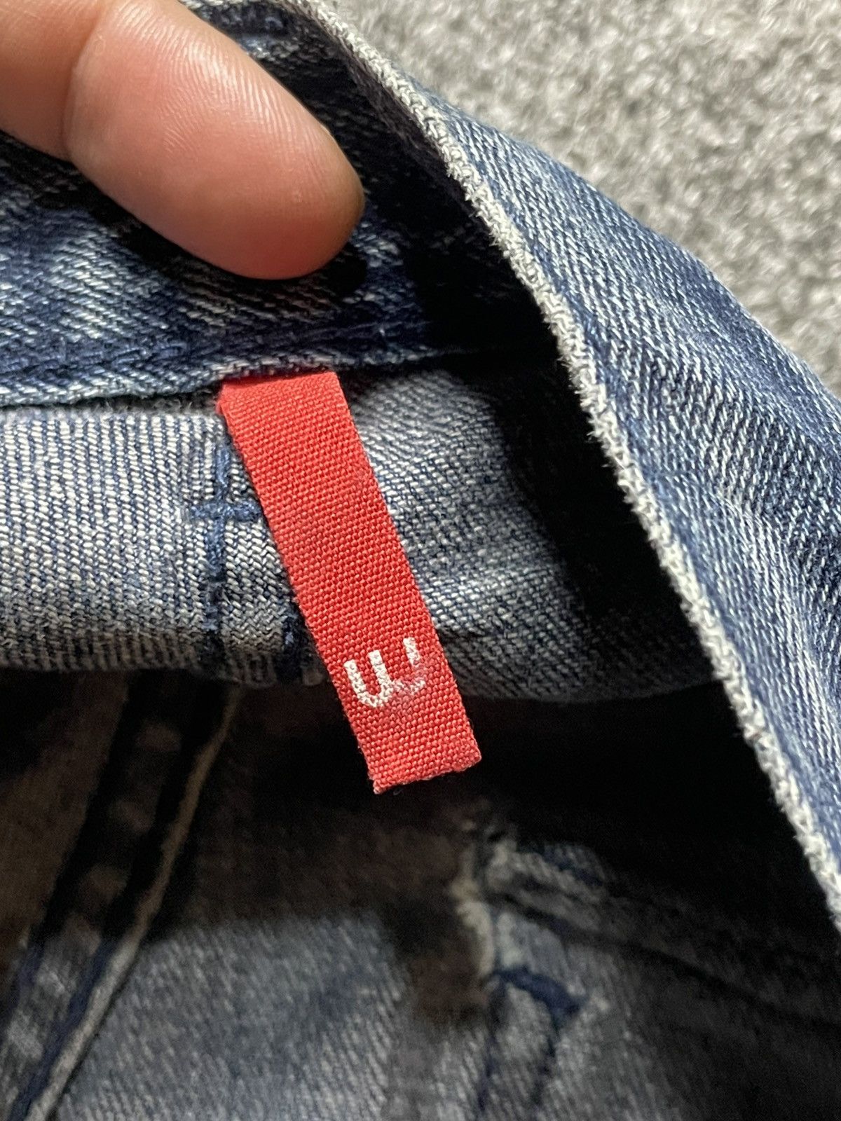 Japanese Brand × Uniqlo × Vintage UNIQLO Distressed Denim Straight Cut Jeans (92) Size US 30 / EU 46 - 8 Thumbnail