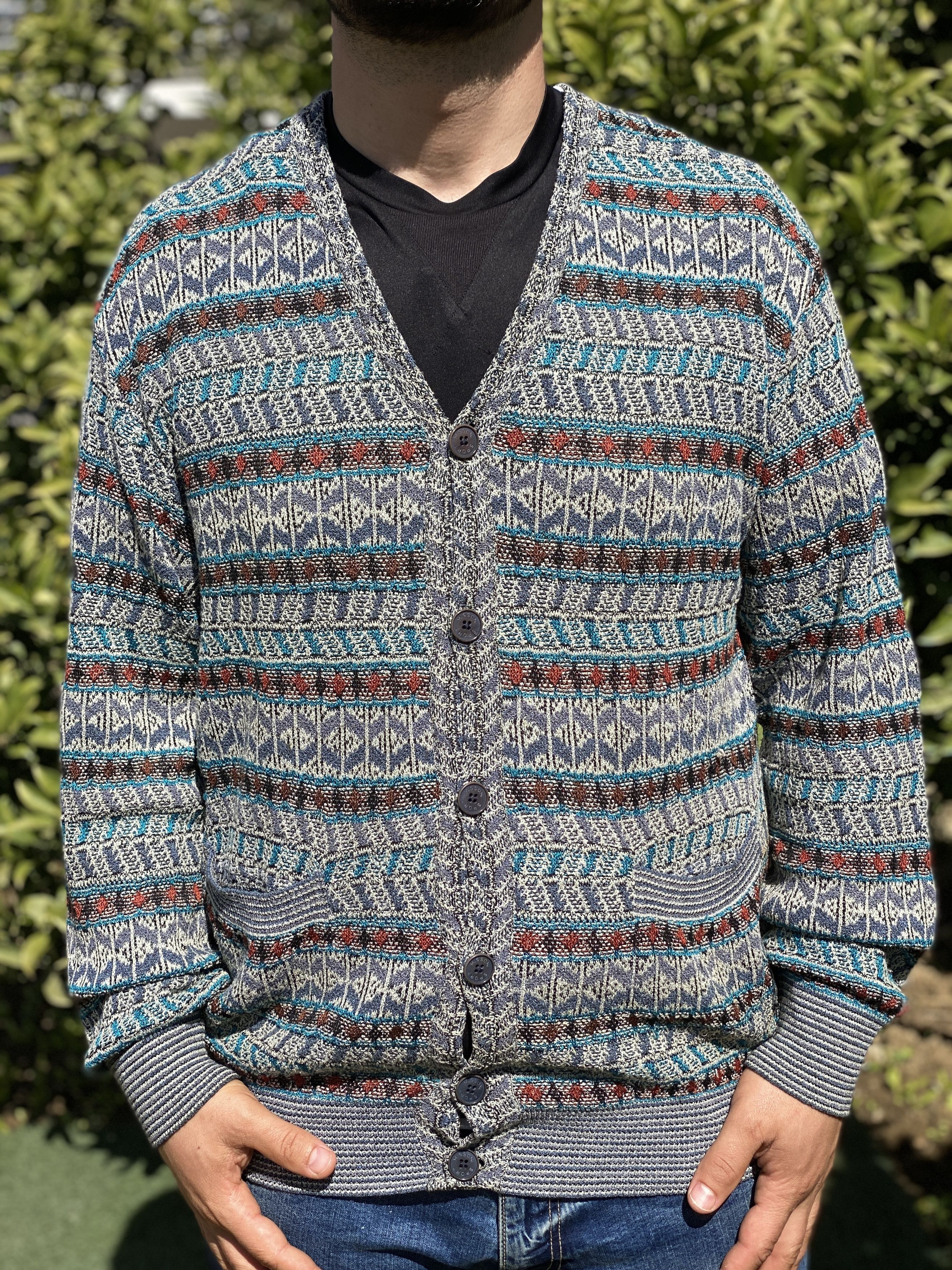 Missoni Missoni 3D Knit Pullover Geometr Retro Size 48 M Jeresy Size US M / EU 48-50 / 2 - 1 Thumbnail