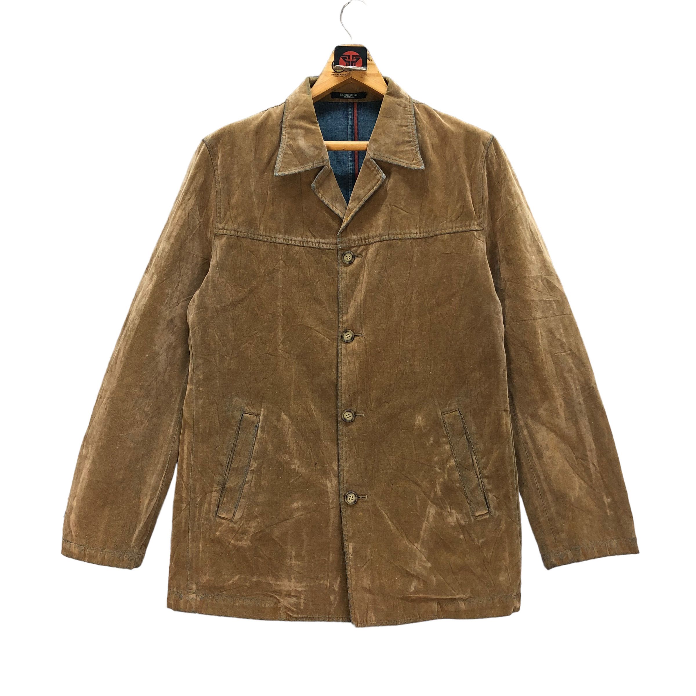 Tornado Mart TORNADO MART VELVET DENIM HYBRID CASUAL JACKET #7383-137 Size US L / EU 52-54 / 3 - 1 Thumbnail