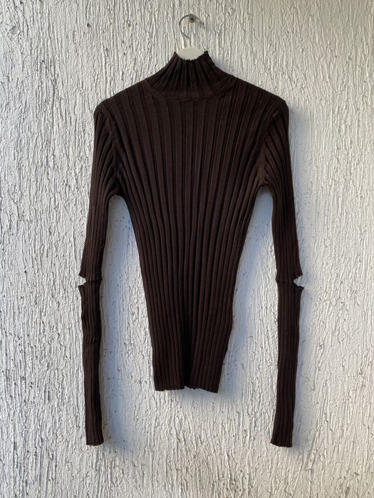 Helmut lang elbow on sale cut out sweater