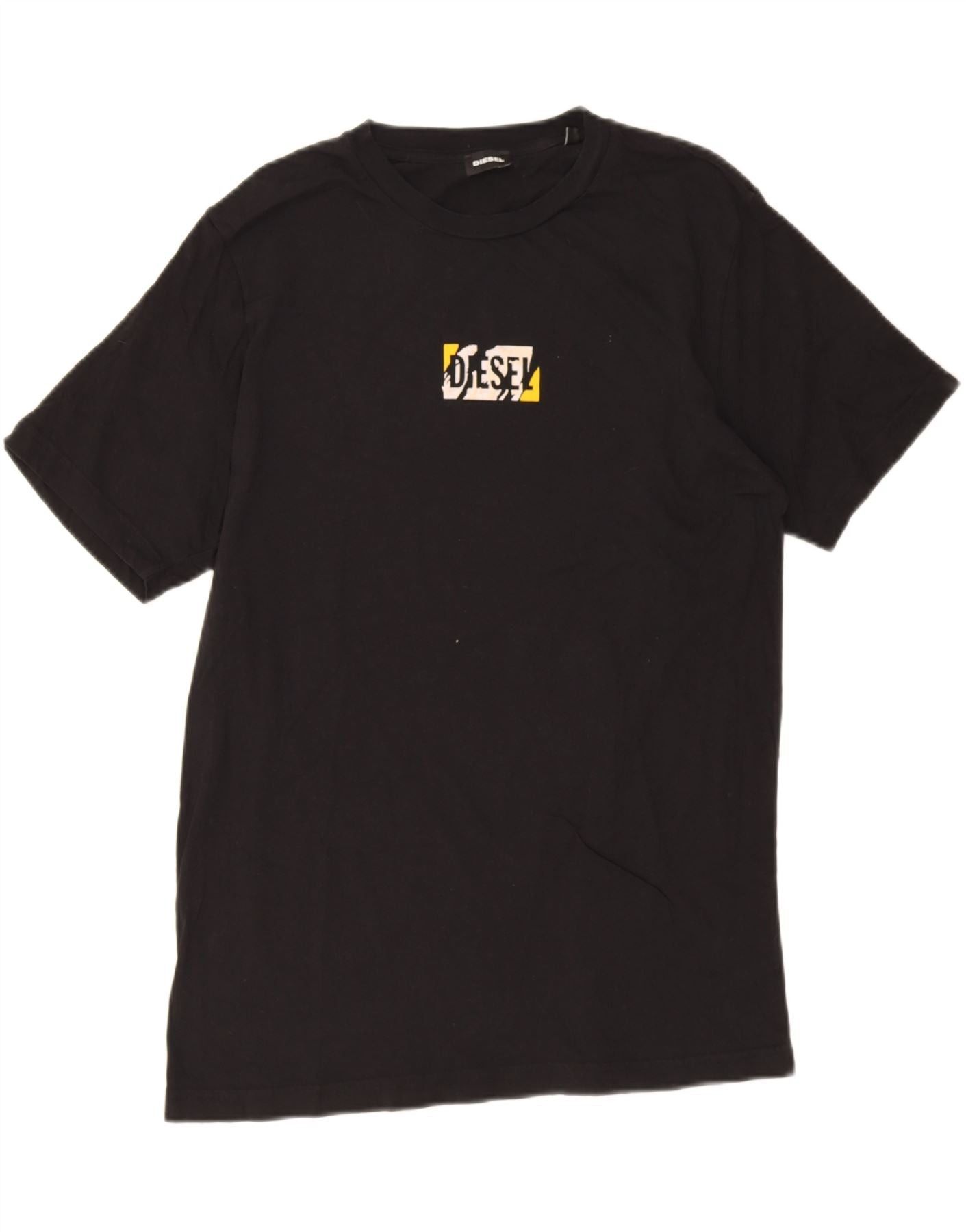 Diesel Mens Graphic T-Shirt Top Medium Black Size US M / EU 48-50 / 2 - 1 Thumbnail