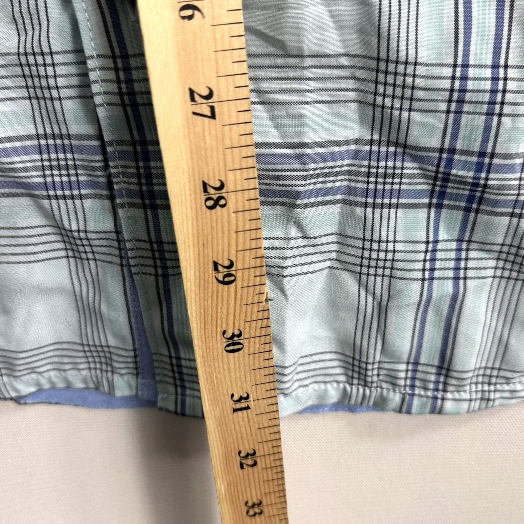 Tommy Bahama Tommy Bahama Shirt Mens The Coconut Point Plaid Short Sleeve Button-Up Blue Casual L Regular Button-Down Collared Size US 33 - 7 Thumbnail
