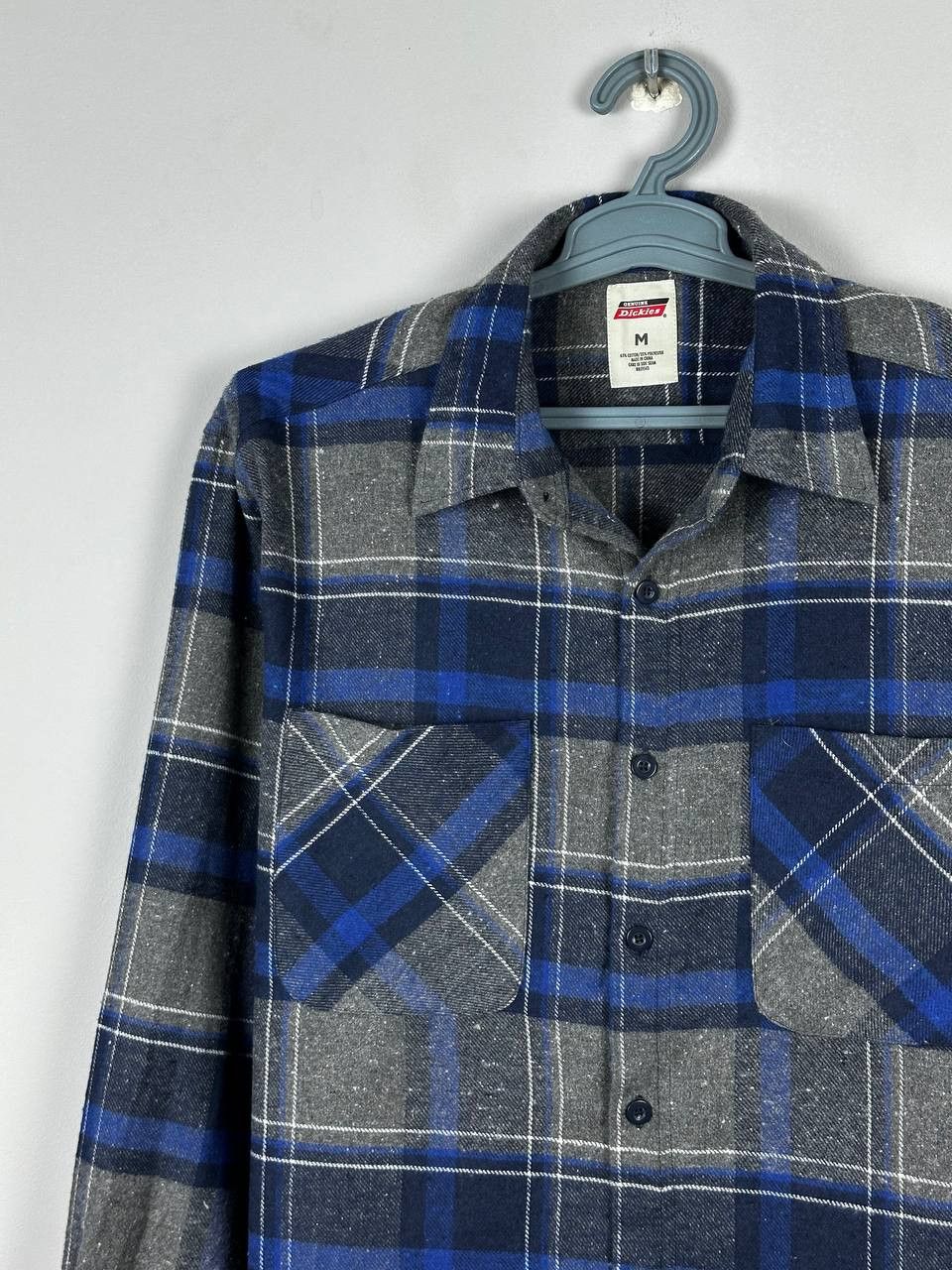 Flannel Vintage DICKIES Blue Woven Flannel Shirt Size M Size US M / EU 48-50 / 2 - 3 Thumbnail