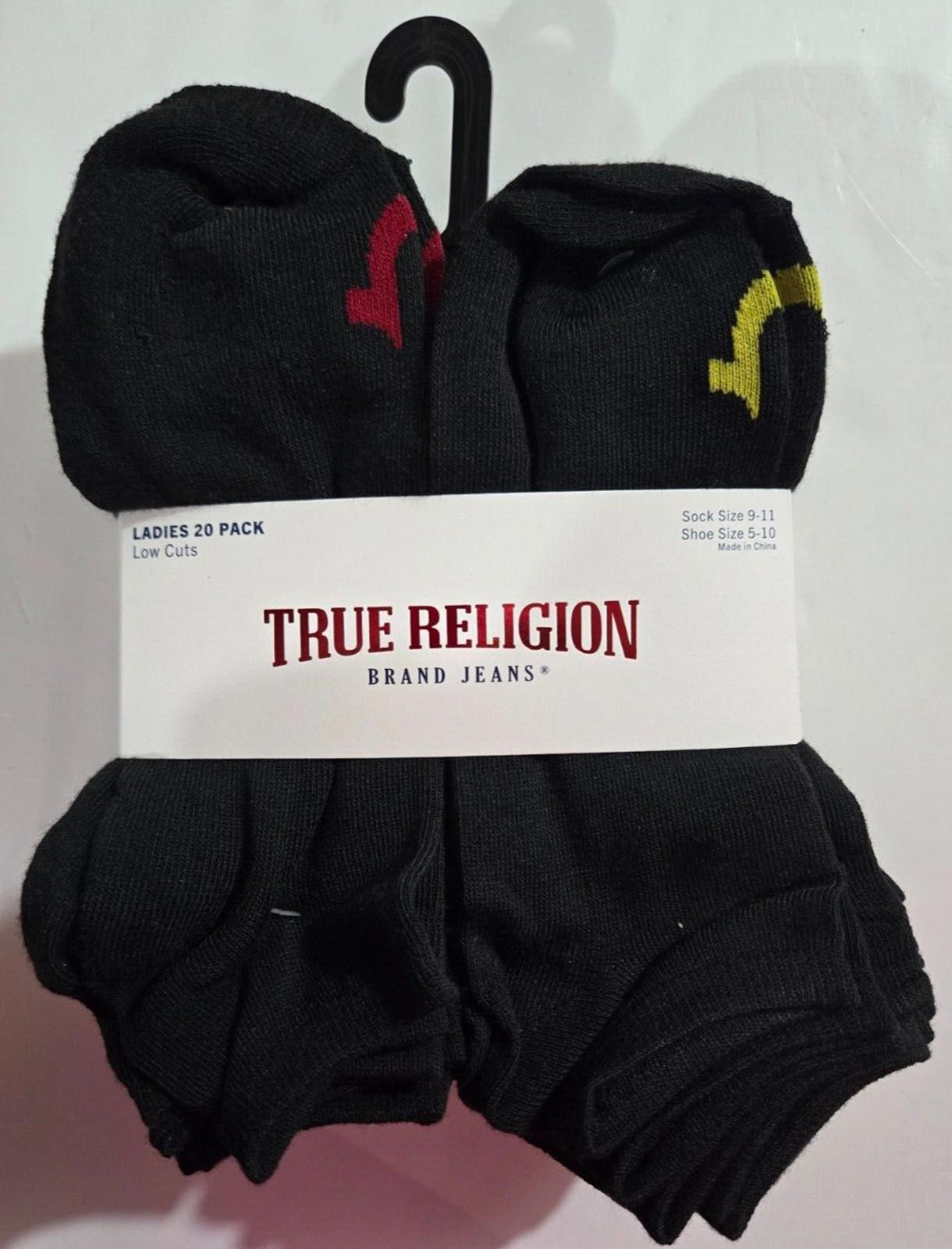 True Religion 20 Pack Womens True Religion Brand Jeans Socks Low Cut NWT Size ONE SIZE - 1 Thumbnail