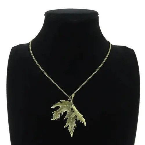 Jewelry × Vintage Plant Folding Maple Pendant Necklaces Size ONE SIZE - 4 Thumbnail
