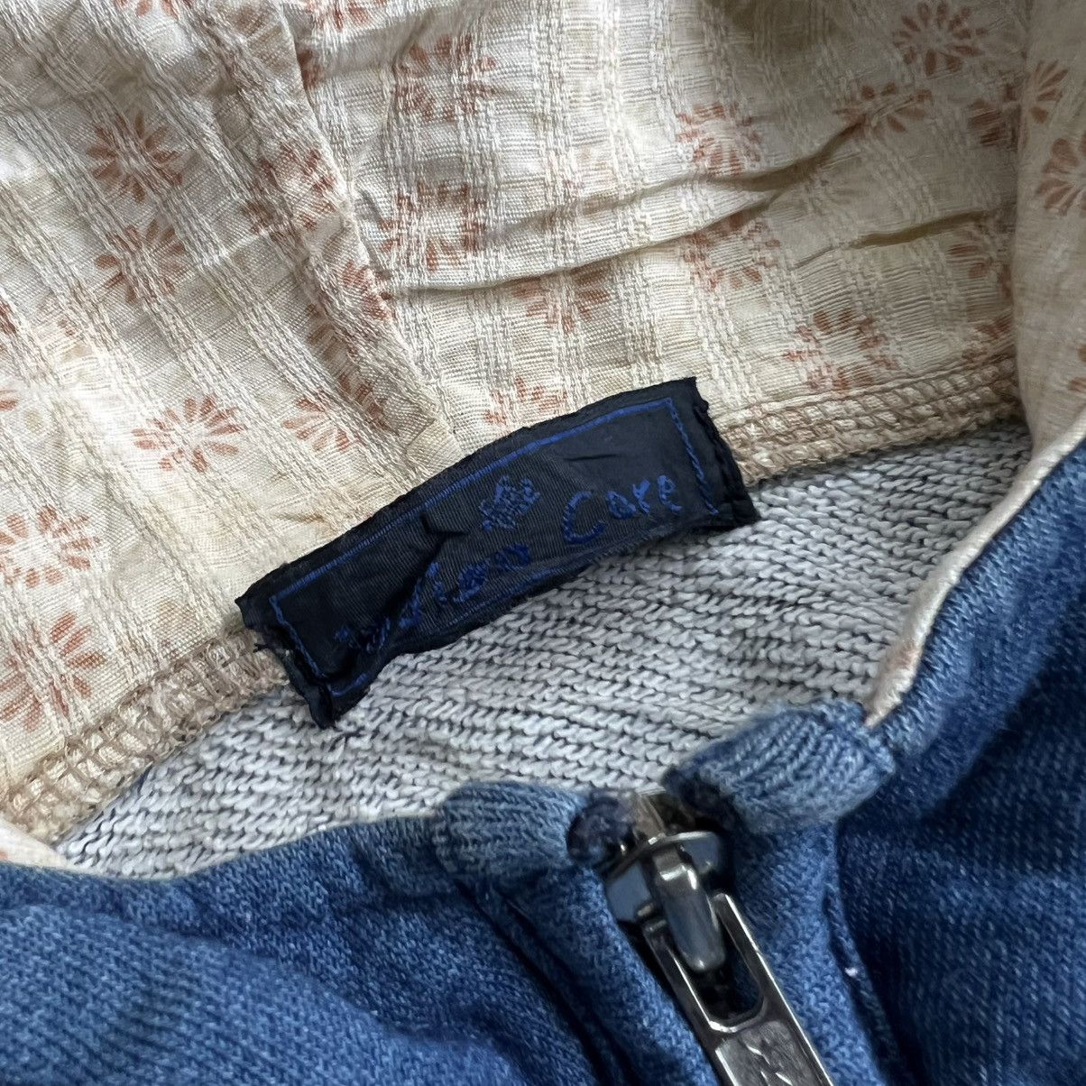 Blue Blue Japan 2000s Japanese Indigo Core Zip Hoodie Size US M / EU 48-50 / 2 - 5 Thumbnail